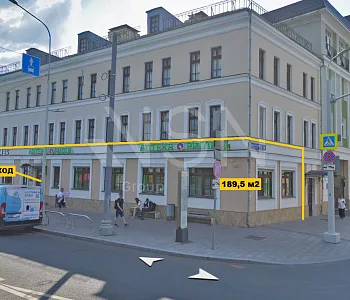 ПСН, 189,50 м², 1-й этаж , 1-ая линия, Витрины, 17 кВт