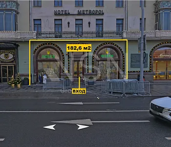 ПСН, 182,60 м², 1-ая линия , Витрины, Трафик, 50 кВт
