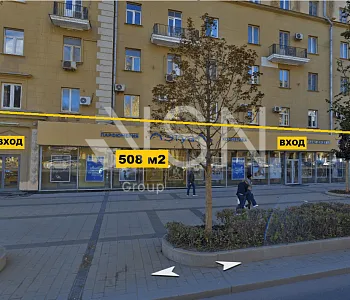 ПСН, 508,00 м², 1-ая линия , Витрины, Трафик, 20 кВт