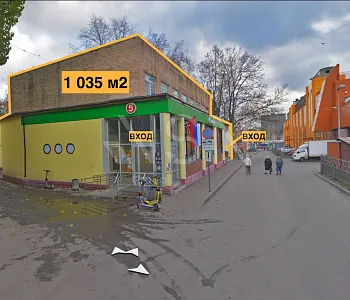 Здание, 1 035,00 м², 1-й этаж , Витрины, Трафик, 100 кВт