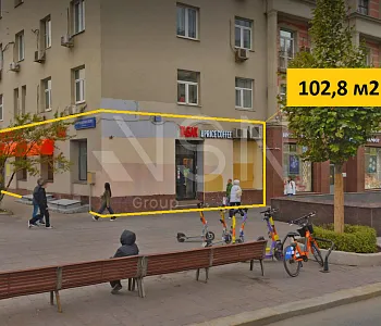 ПСН, 102,80 м², 1-ая линия , Трафик, Витрины, 60 кВт