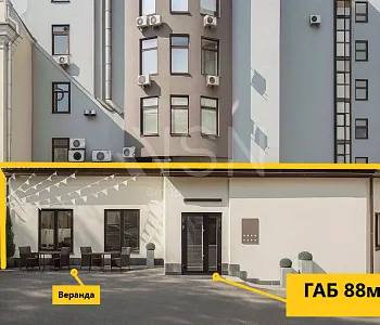 Здание, 88,00 м², Витрины , 1-й этаж, 15 кВт