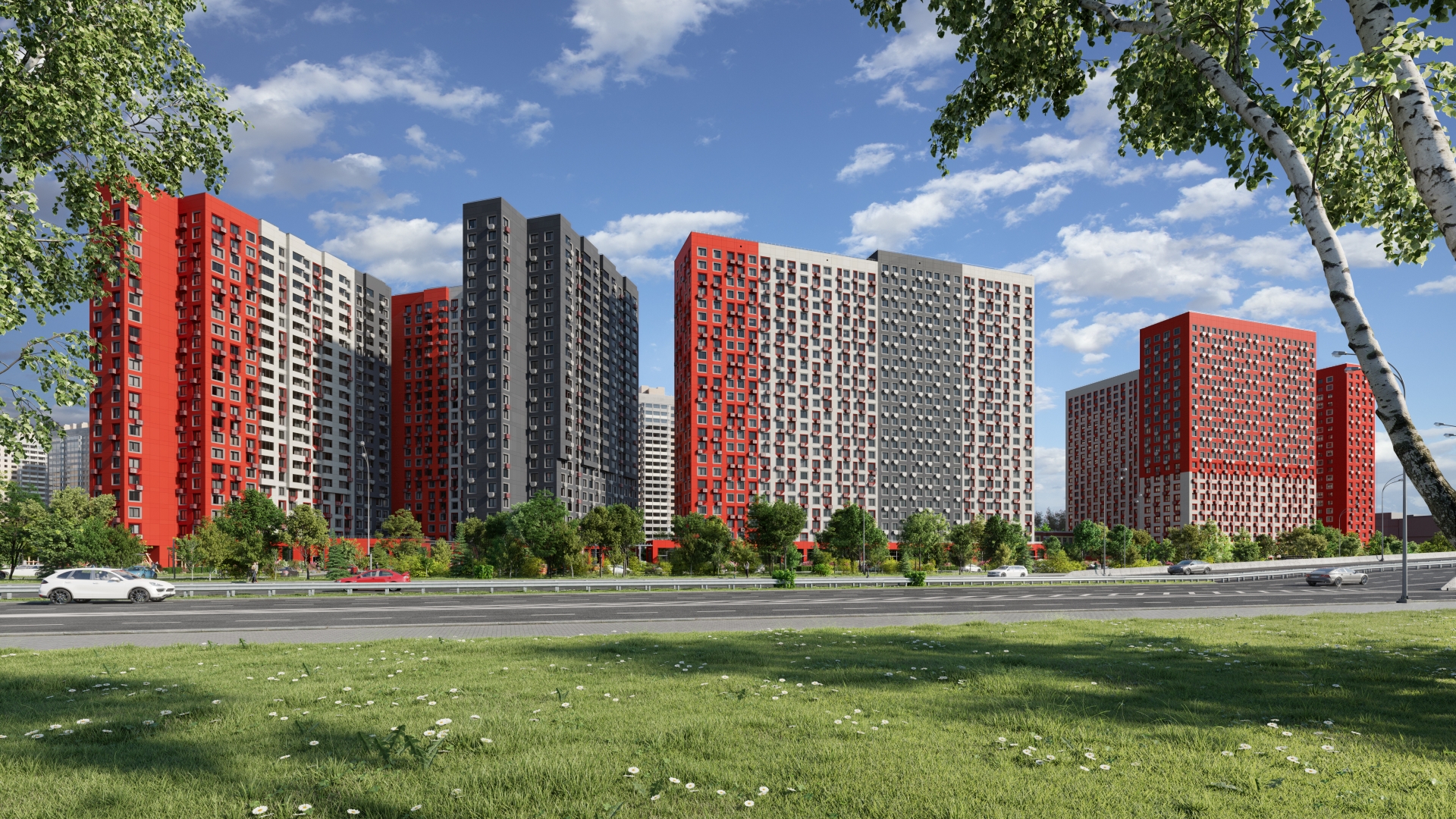 Уютный квартал в развитом районе Новой Москвы