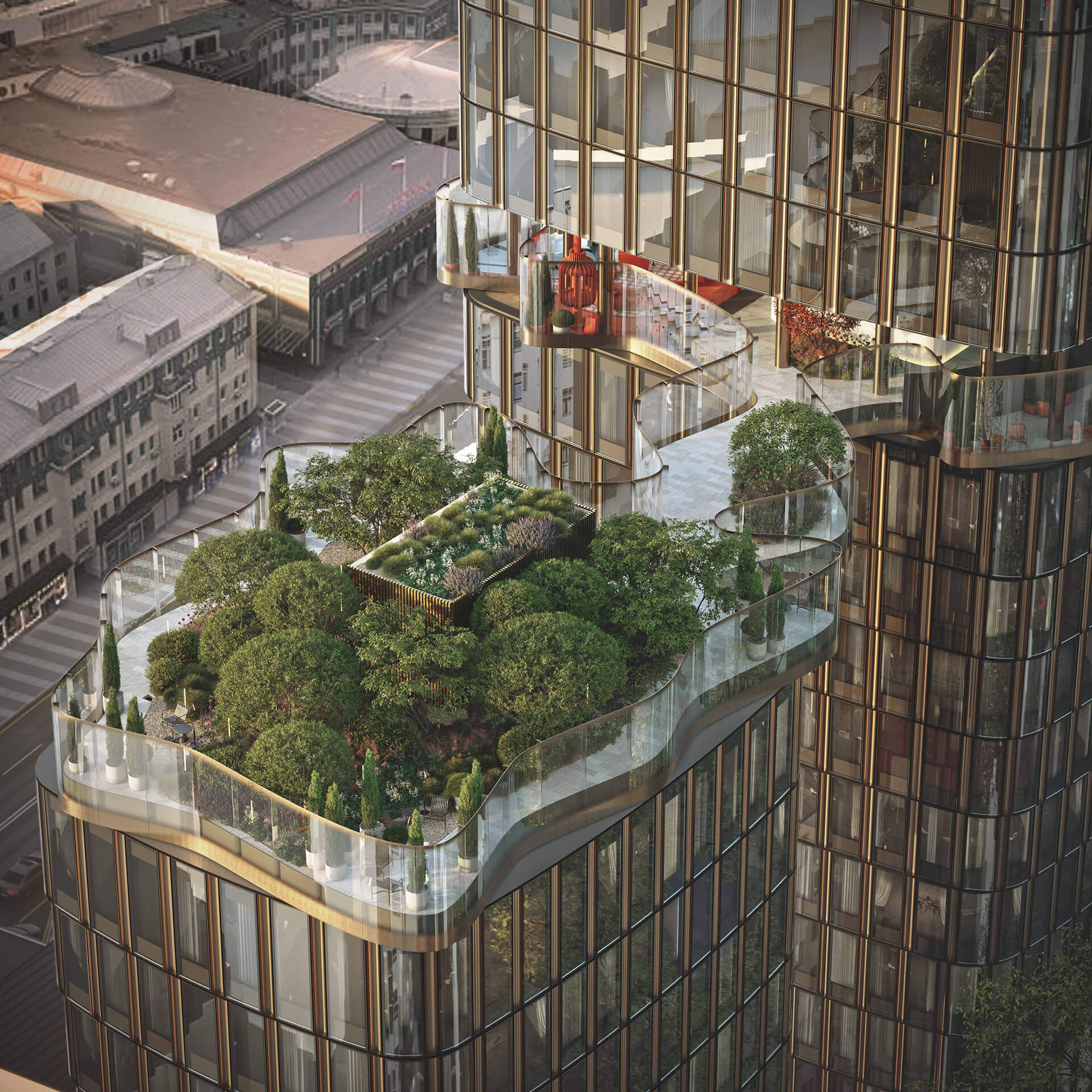 Двор-сад на высоте