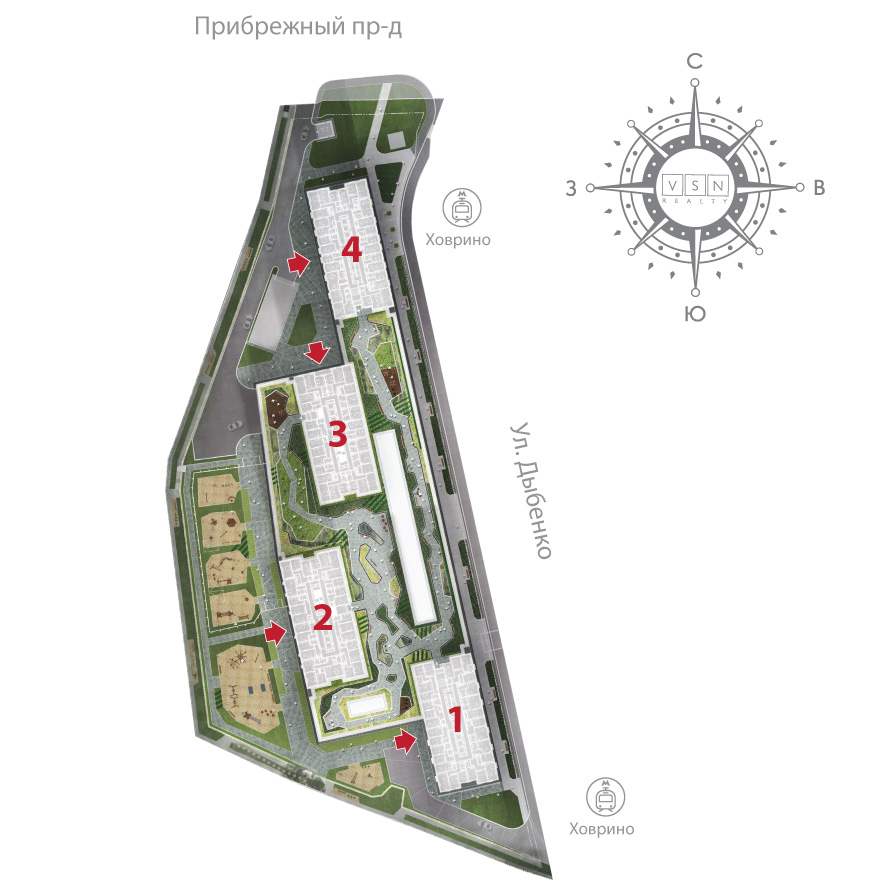План застройки ЖК «Discovery Park» (Дискавери Парк)