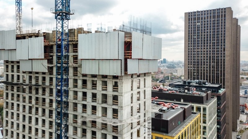 Возведен 35 этаж в корпусе Whiteman