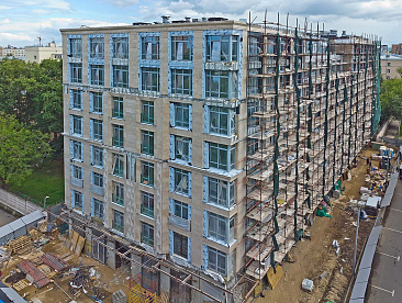 фото ЖК «Residence Hall Шаболовский» (Резиденс Холл) отчет со стройки за Июль 2022 №2