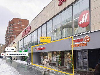 ПСН, 634,60 м², 1-ая линия , 1-й этаж, Витрины, 80 кВт