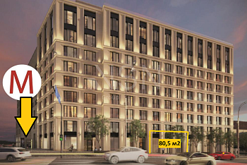 ПСН, 80,50 м², 1-ая линия , Витрины, Трафик, 60 кВт