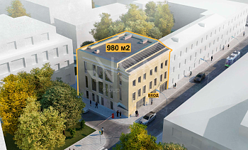 Здание, 980,00 м², 1-ая линия , Витрины, Трафик, 130 кВт