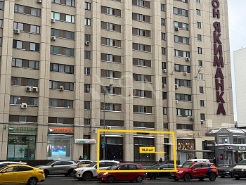 ПСН, 76,20 м², Трафик , 1-ая линия, Витрины, 70 кВт