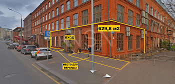 ПСН, 629,80 м², 1-ая линия , Витрины, Трафик, 100 кВт