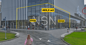 ПСН, 489,90 м², 1-ая линия , Витрины, Трафик, 140 кВт