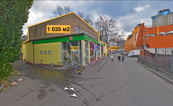 Здание, 1 035,00 м², 1-й этаж , Витрины, Трафик, 100 кВт