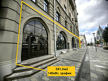 581,5м2, трафик, витрины, 1-я линия.