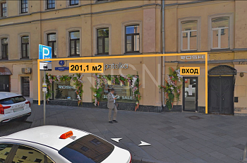 ПСН, 201,10 м², 1-ая линия , Витрины, Трафик, 37 кВт